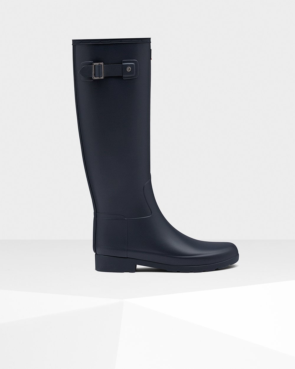 Bottes Hautes de Pluie Hunter Refined Slim Fit Femme Bleu Marine YKIFXCR-96